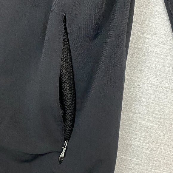 GAP Stretch Athletic Jacket Sz Large Black Full Zip Running Warm Up Sport Jacket - Picture 5 of 9